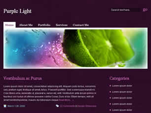 Preview purple light - FREE HTML CSS JavaScript Template