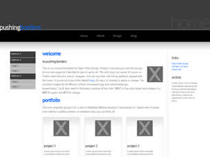 Preview pushingborders - FREE HTML CSS JavaScript Template