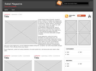 Preview rebel magazine - FREE HTML CSS JavaScript Template