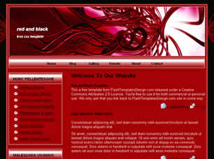 Preview red and black - FREE HTML CSS JavaScript Template