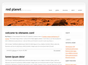 Preview red planet - FREE HTML CSS JavaScript Template