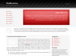 Preview redbusiness - FREE HTML CSS JavaScript Template