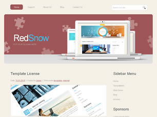 Preview redsnow - FREE HTML CSS JavaScript Template