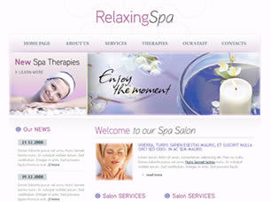 Preview relaxingspa - FREE HTML CSS JavaScript Template