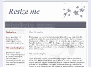 Preview resize me - FREE HTML CSS JavaScript Template