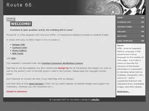 Preview route 66 - FREE HTML CSS JavaScript Template
