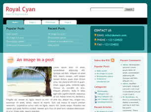 Preview royal cyan - FREE HTML CSS JavaScript Template