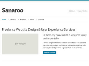 Preview sanaroo - FREE HTML CSS JavaScript Template