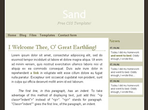 Preview sand - FREE HTML CSS JavaScript Template