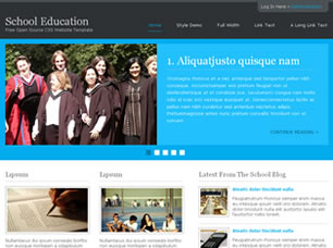 Preview school education - FREE HTML CSS JavaScript Template