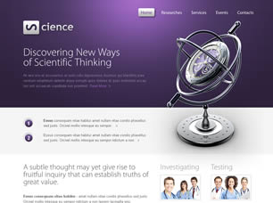 Preview science - FREE HTML CSS JavaScript Template