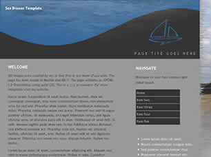 Preview sea breeze - FREE HTML CSS JavaScript Template