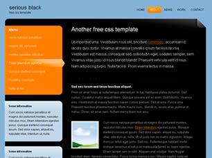 Preview serious black - FREE HTML CSS JavaScript Template