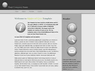 Preview shades of grey - FREE HTML CSS JavaScript Template