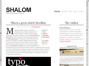 Preview shalom typo - FREE HTML CSS JavaScript Template