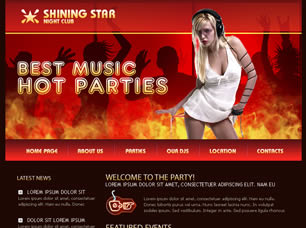 Preview shining star - FREE HTML CSS JavaScript Template