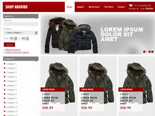 Preview shop around - FREE HTML CSS JavaScript Template