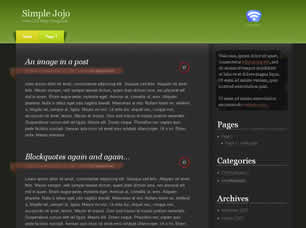 Preview simple jojo - FREE HTML CSS JavaScript Template