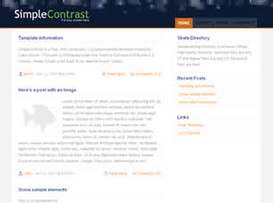 Preview simplecontrast - FREE HTML CSS JavaScript Template