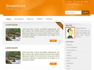 Preview simpleevent - FREE HTML CSS JavaScript Template