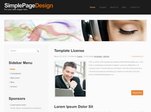 Preview simplepagedesign - FREE HTML CSS JavaScript Template