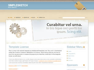 Preview simplesketch - FREE HTML CSS JavaScript Template