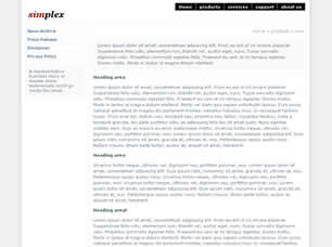 Preview simplex - FREE HTML CSS JavaScript Template