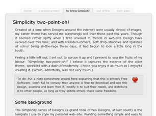 Preview simplicity two point oh - FREE HTML CSS JavaScript Template