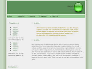 Preview simply green - FREE HTML CSS JavaScript Template