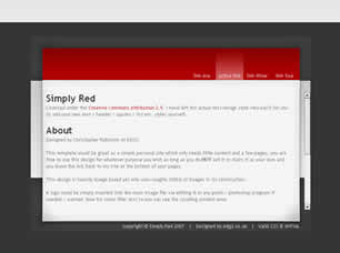 Preview simply red - FREE HTML CSS JavaScript Template