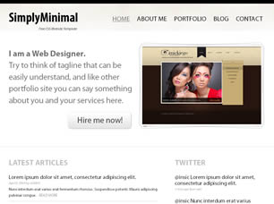 Preview simplyminimal - FREE HTML CSS JavaScript Template