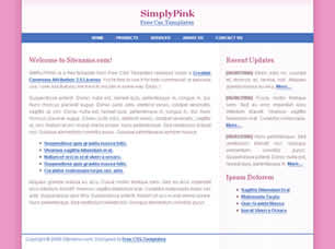 Preview simplypink - FREE HTML CSS JavaScript Template