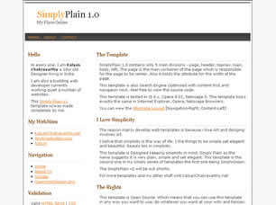 Preview simplyplain 1 0 - FREE HTML CSS JavaScript Template