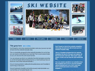 Preview ski - FREE HTML CSS JavaScript Template