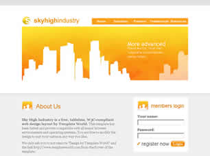 Preview sky high industry - FREE HTML CSS JavaScript Template