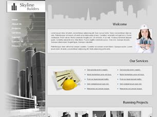 Preview skyline builders - FREE HTML CSS JavaScript Template