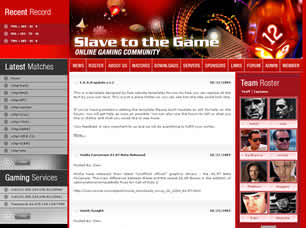 Preview slave to the game - FREE HTML CSS JavaScript Template