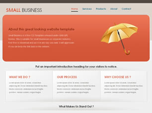 Preview small business - FREE HTML CSS JavaScript Template