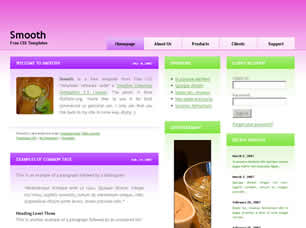 Preview smooth - FREE HTML CSS JavaScript Template