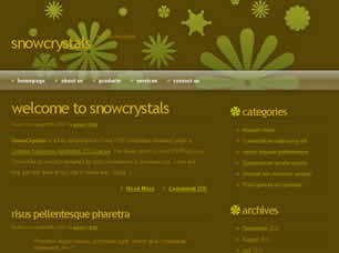 Preview snowcrystals - FREE HTML CSS JavaScript Template