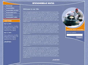 Preview snowmobile mania - FREE HTML CSS JavaScript Template