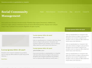 Preview social community management - FREE HTML CSS JavaScript Template