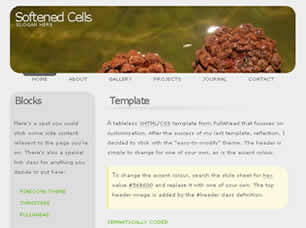 Preview softened cells - FREE HTML CSS JavaScript Template