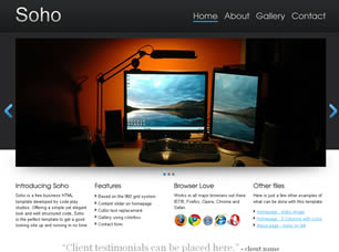 Preview soho - FREE HTML CSS JavaScript Template