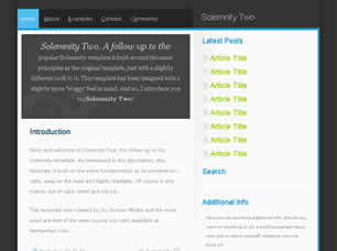 Preview solemnity two - FREE HTML CSS JavaScript Template