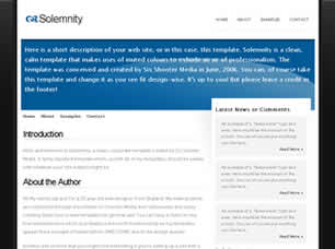 Preview solemnity - FREE HTML CSS JavaScript Template