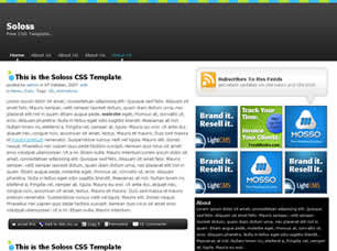 Preview soloss - FREE HTML CSS JavaScript Template