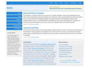 Preview sonia - FREE HTML CSS JavaScript Template