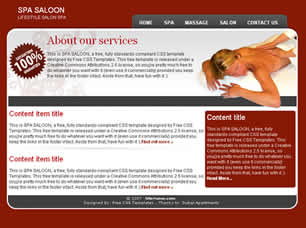 Preview spa saloon - FREE HTML CSS JavaScript Template