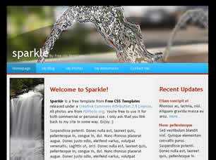 Preview sparkle - FREE HTML CSS JavaScript Template